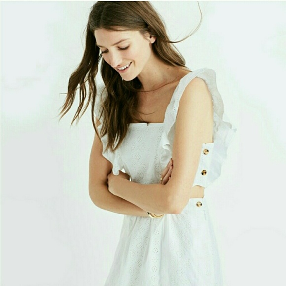 Madewell Dresses & Skirts - Madewell Leilani Eyelet Apron Dress